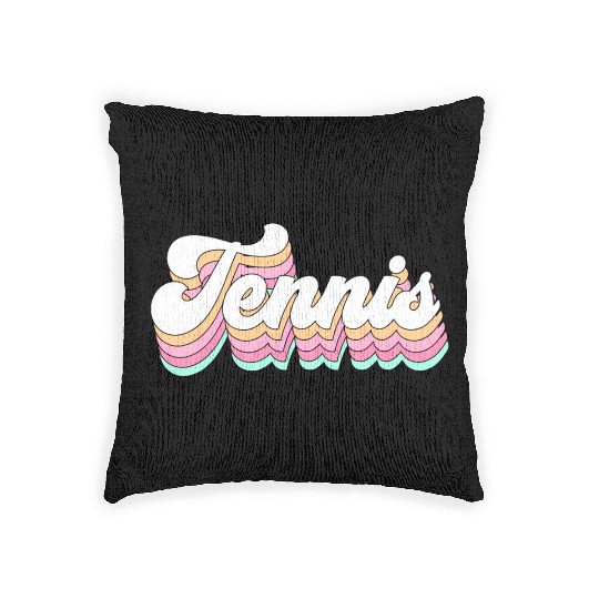 Tennis Pastel Aesthetic For N Woven Pillows