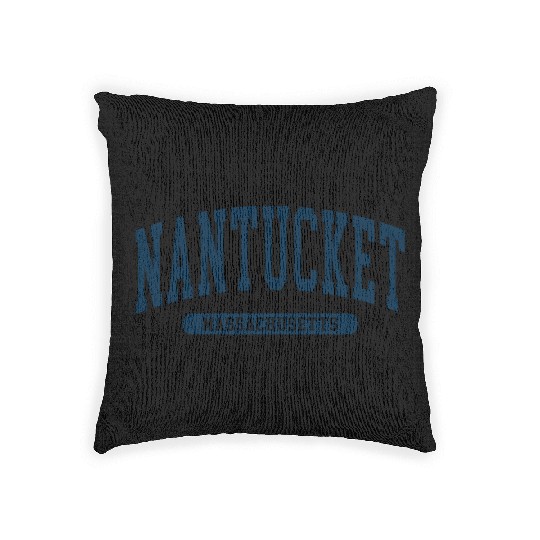 Nantucket Massachusetts Woven Pillows