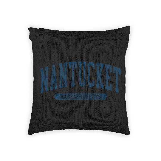 Nantucket Massachusetts Woven Pillows
