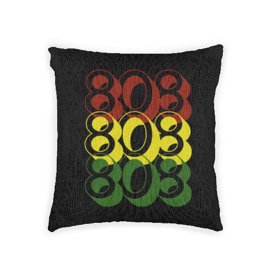 808 Red Gold Green Woven Pillows