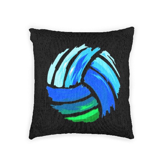 Volleyball Blue Green Best Sports N Woven Pillows