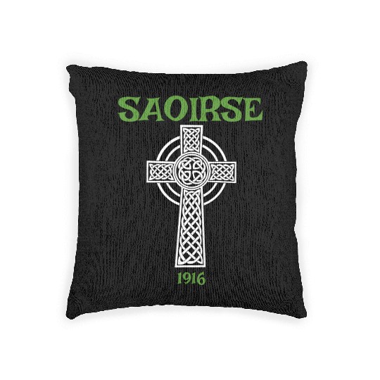 Saoirse Meaning Freedom Irish Republican With Celt Woven Pillows