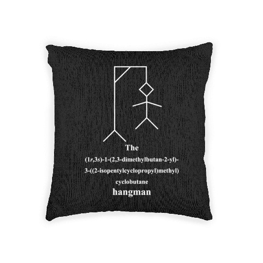 Molecule Iupac Joke Game Meme Organic Chemistry Woven Pillows