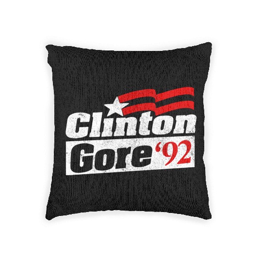 Clinton Gore Bill Clinton 92 Elect Woven Pillows