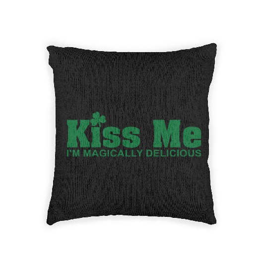 Kiss Me I'm Magically Delicious Woven Pillows
