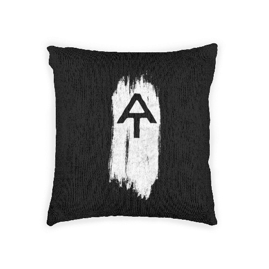 White Blaze Appalachian Trail At Minimalist Hiking Woven Pillows