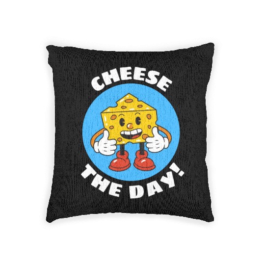 Cheese The Day | Cheese Pun Woven Pillows