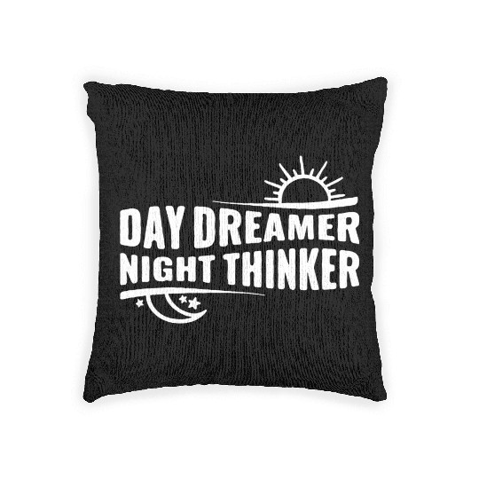 Day Dreamer Night Thinker Woven Pillows
