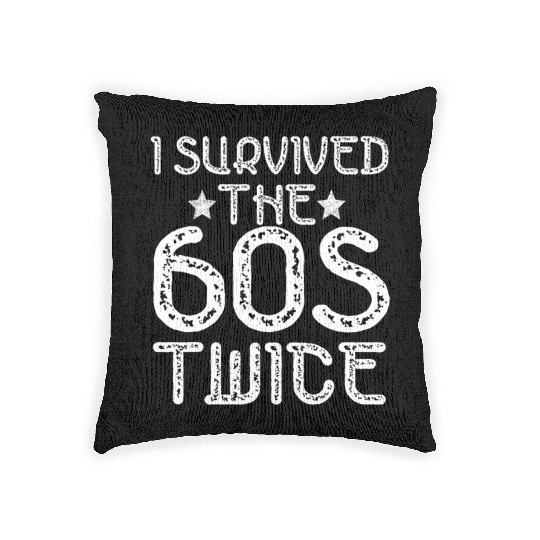 I Survived The Sixties 60S Twice Woven Pillows