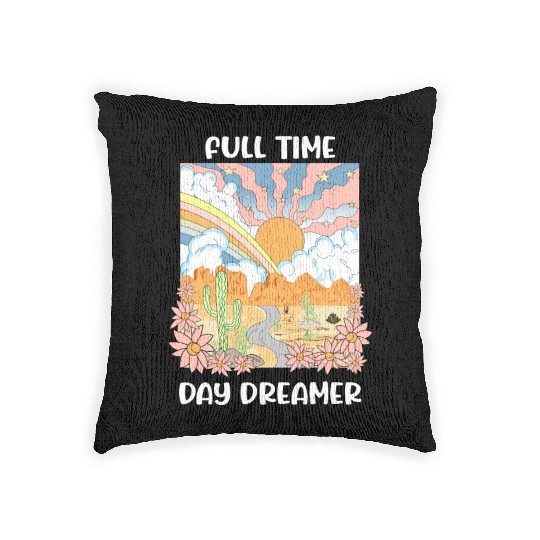 Full Time Day Dreamer Woven Pillows