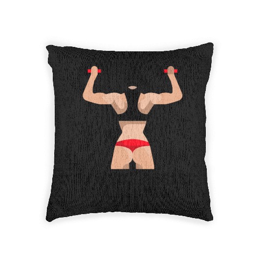 Train Like A Beast Look Like A Beauty Gym Woven Pillows