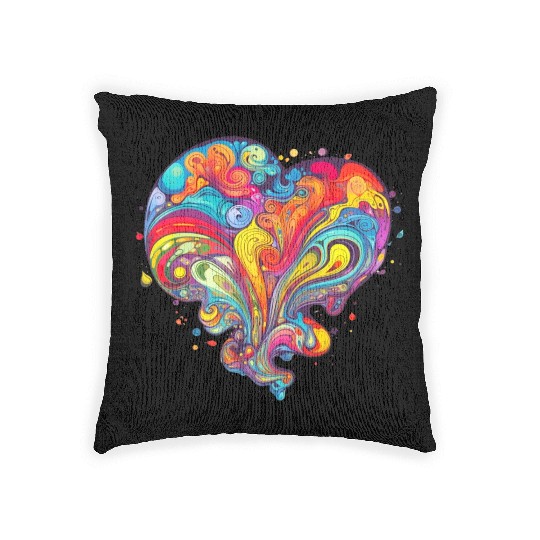 Psychedelic Love Woven Pillows