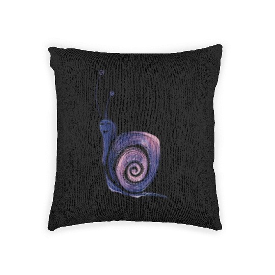 Purple Snail Woven Pillows