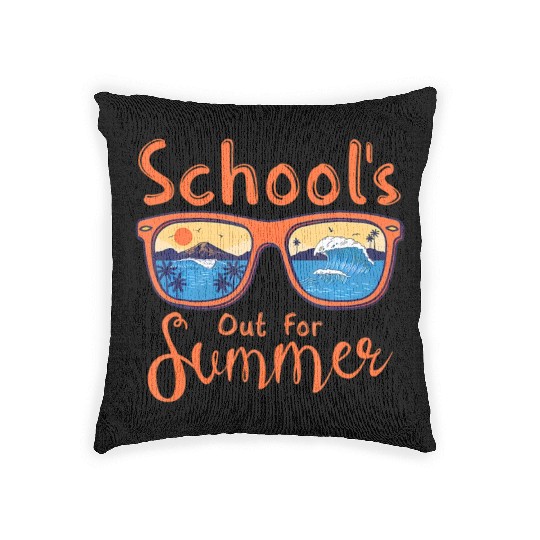 Substitute Teacher Life Hello Summer Tie Dye Summe Woven Pillows