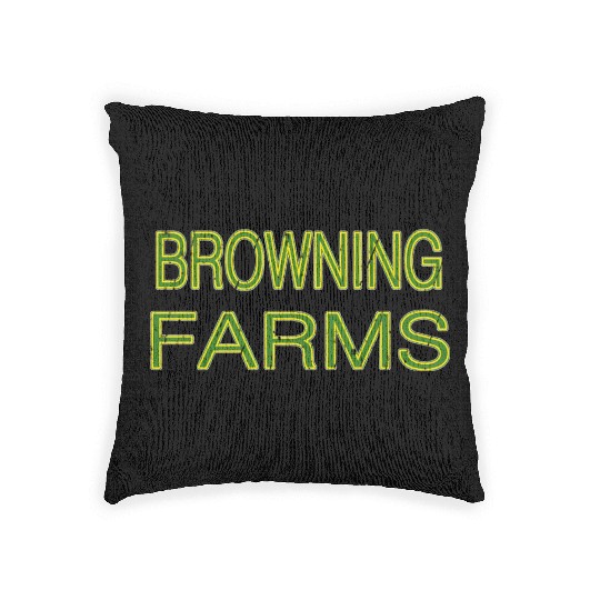 Browning Farms Squad Family Reunion Last Name Team Woven Pillows