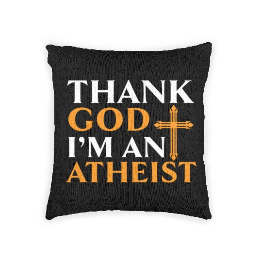Atheism Anti-Religion Agnostic Freethinker Atheist Woven Pillows