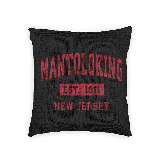 Mantoloking New Jersey Nj Sports Red Woven Pillows
