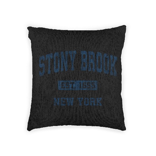 Stony Brook New York Ny Athletic Sports Woven Pillows