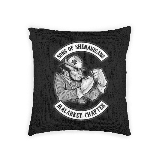 Irish Pride Sons Of Shenanigans Malarkey Chapter Woven Pillows