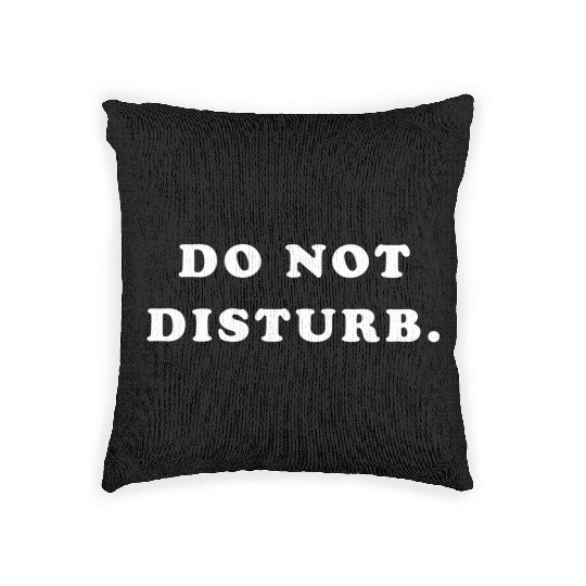 Do Not Disturb Woven Pillows