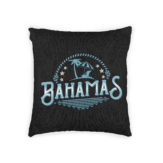 Proud Bahamas Bahamians Flag sau Woven Pillows