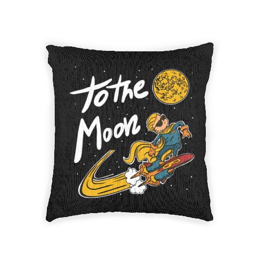 Wsb To The Moon Gme Gamestonk Trader Woven Pillows