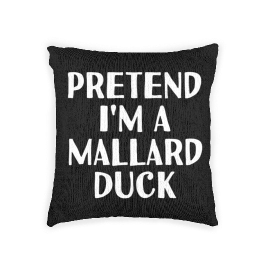 Pretend I'M A Mallard Duck Halloween Diy Woven Pillows