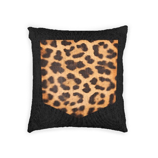 Leopard Print Pocket Falls For Woven Pillows