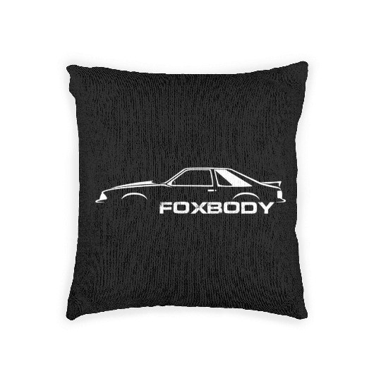 Foxbody For The Stang Enthusiast Woven Pillows