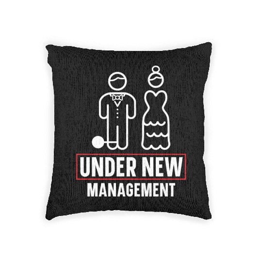 Bride And Groom Wedding Day Marriage Just Married Woven Pillows