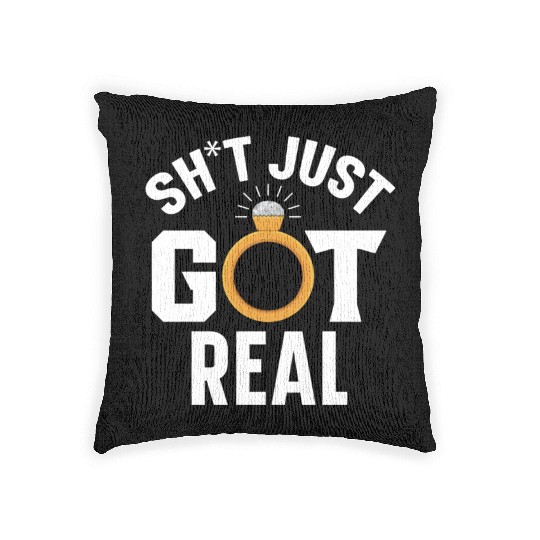 Bride And Groom Wedding Day Marriage Just Married Woven Pillows