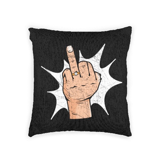 Bride And Groom Wedding Day Marriage Just Married Woven Pillows