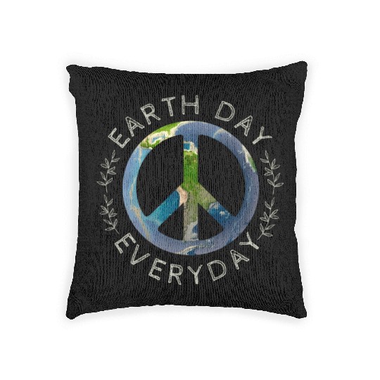 Earth Day Everyday World Global Peace On Earth Woven Pillows