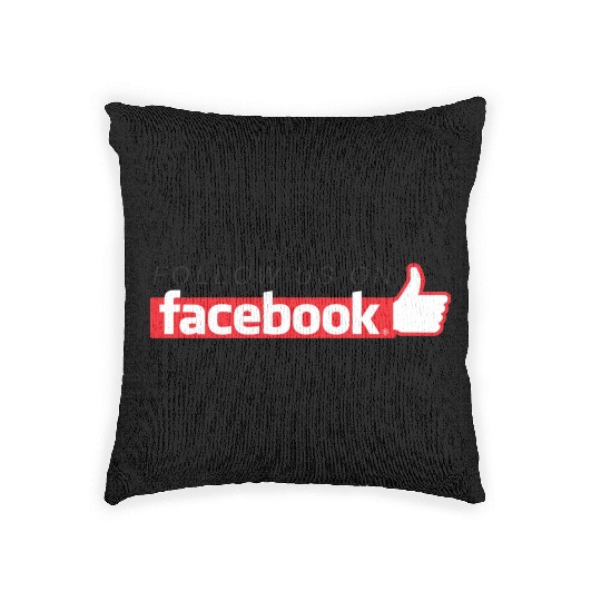 Facebook friends Woven Pillows