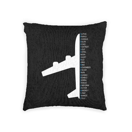 Nato Alphabet For A Air Traffic Controller Woven Pillows