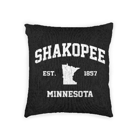 Shakopee Minnesota Mn State Athletic Style Woven Pillows