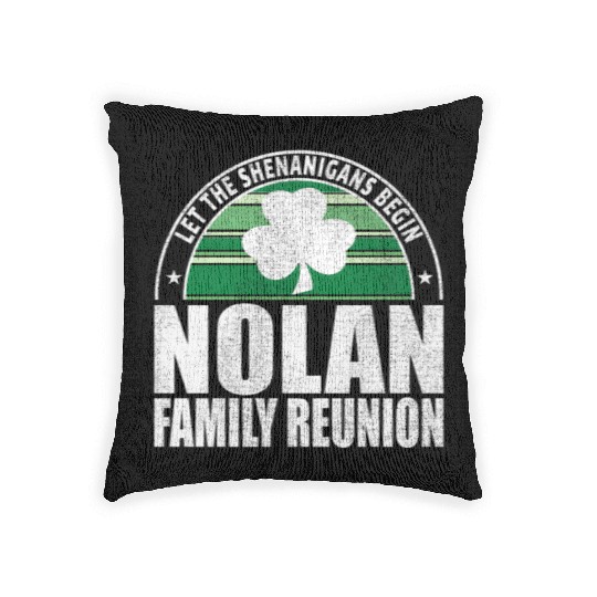 Nolan Family Reunion Irish Woven Pillows