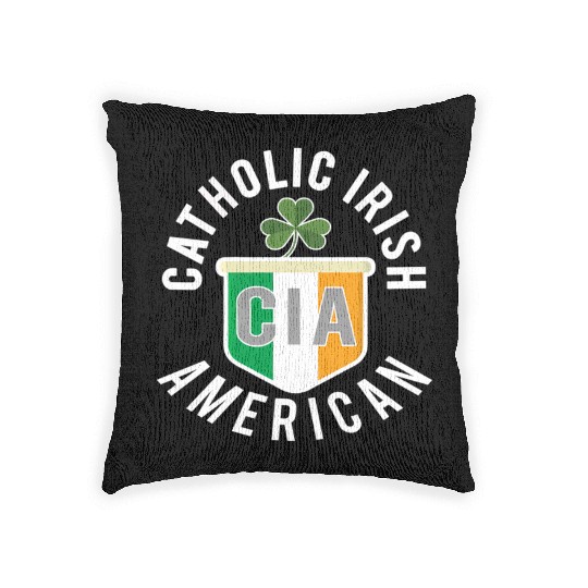 Catholic Irish American St Patric Day Woven Pillows