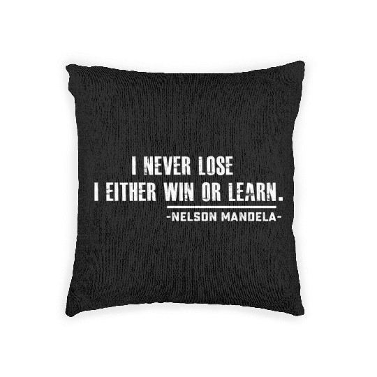 Nelson Mandela'S Motivational Woven Pillows