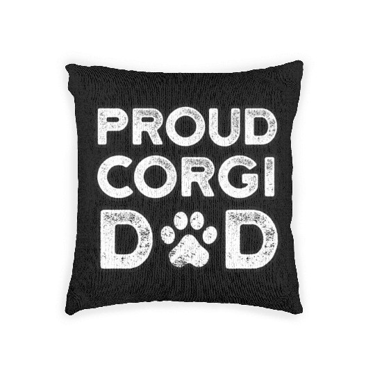 Corgi Dad Woven Pillows