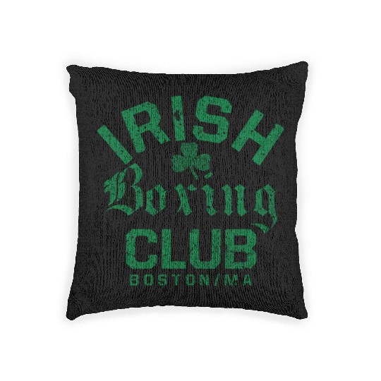 Irish Bong Club Boston Massachusetts Woven Pillows