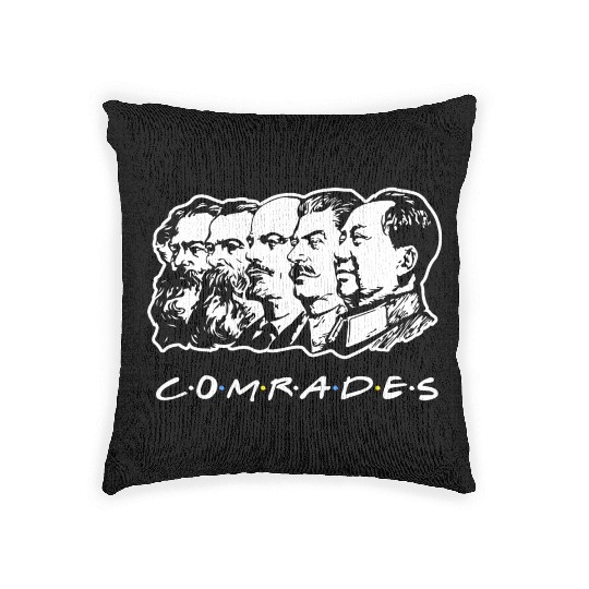 Communist Comrades Friends Woven Pillows