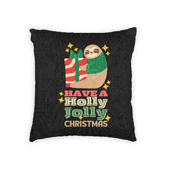 Have A Holly Jolly Christmas Woven Pillows