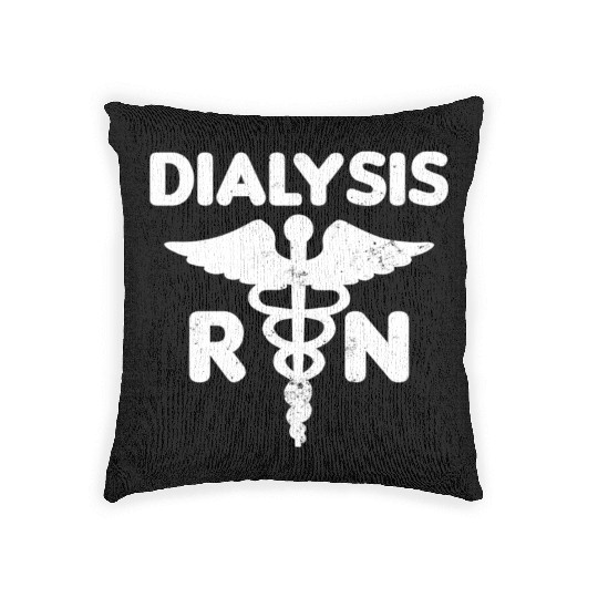 Dialysis Nurse Woven Pillows RN Gift