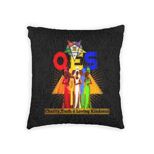 Order Of The Eastern Star Oes Ring Diva Sister'S Woven Pillows