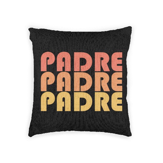 Padre Typography 1970S Woven Pillows