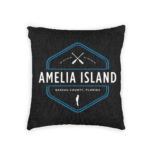 Amelia Island Florida Beach Woven Pillows