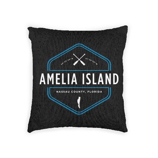 Amelia Island Florida Beach Woven Pillows