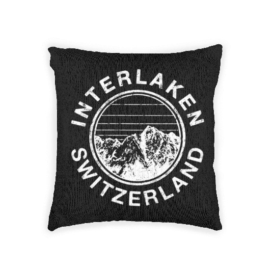 Switzerland Interlaken i Woven Pillows