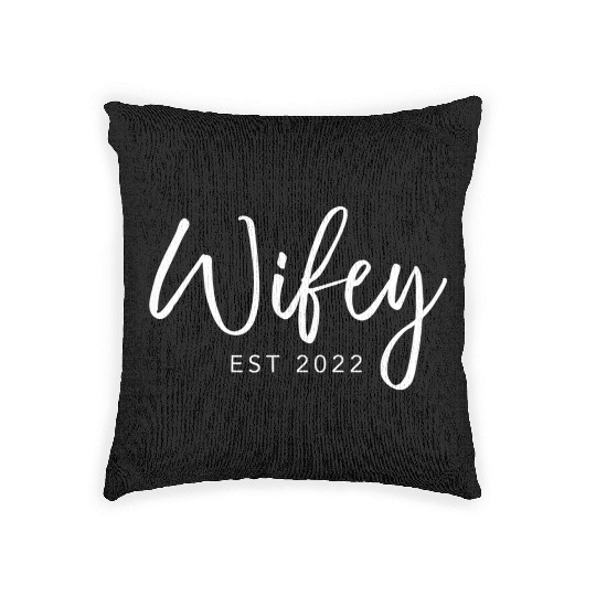 Just Married Est 2022 For Woven Pillows